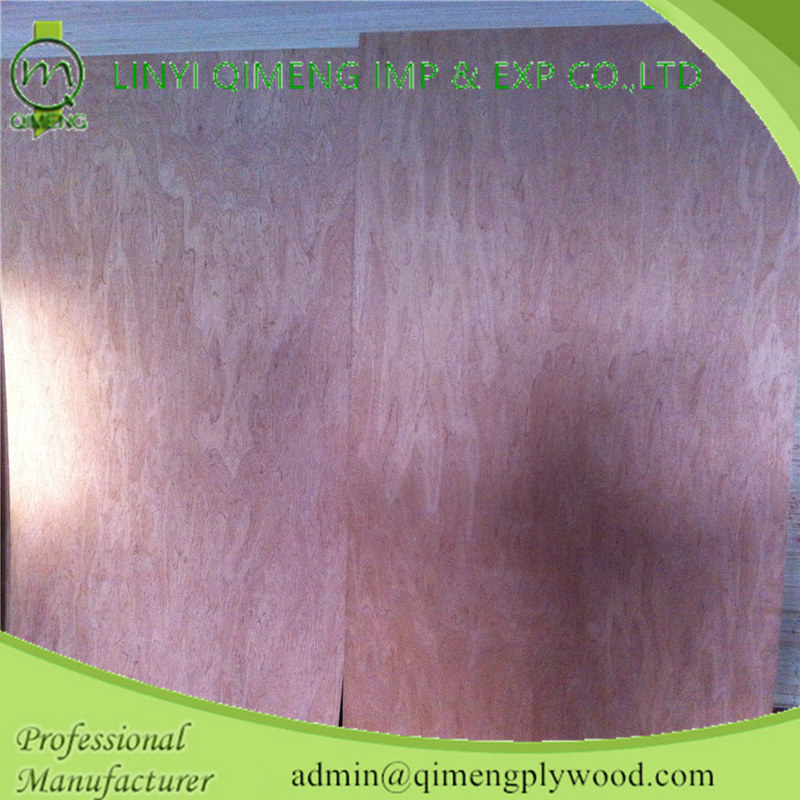 Linyi Factory Small Size Commercial Plywood 3'x6' 3'x7' 3'x8' Bintangor Door Skin with Cheaper Price