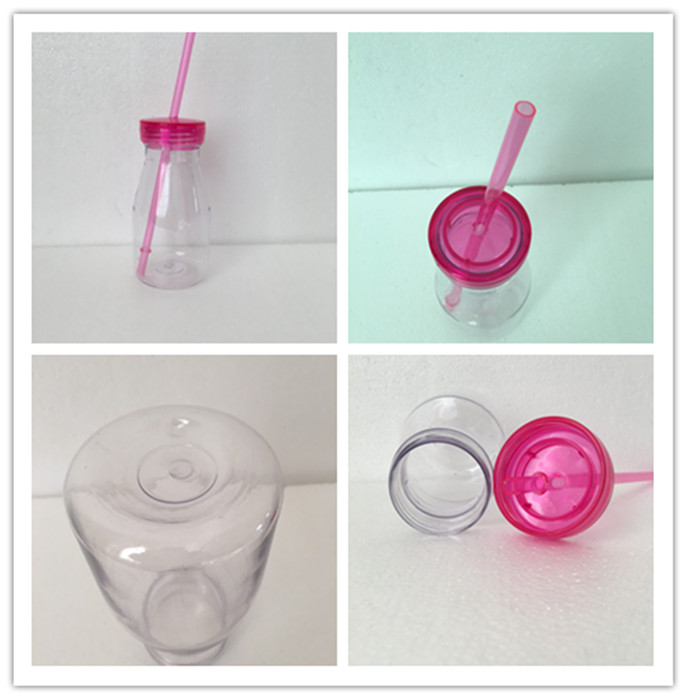 Plastic Bottle with Straw, Transparent Sport Water Bottle, Low Price Bottle Manufacturer