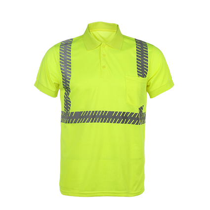 100% Cotton High Visibility Reflective Polo Shirts