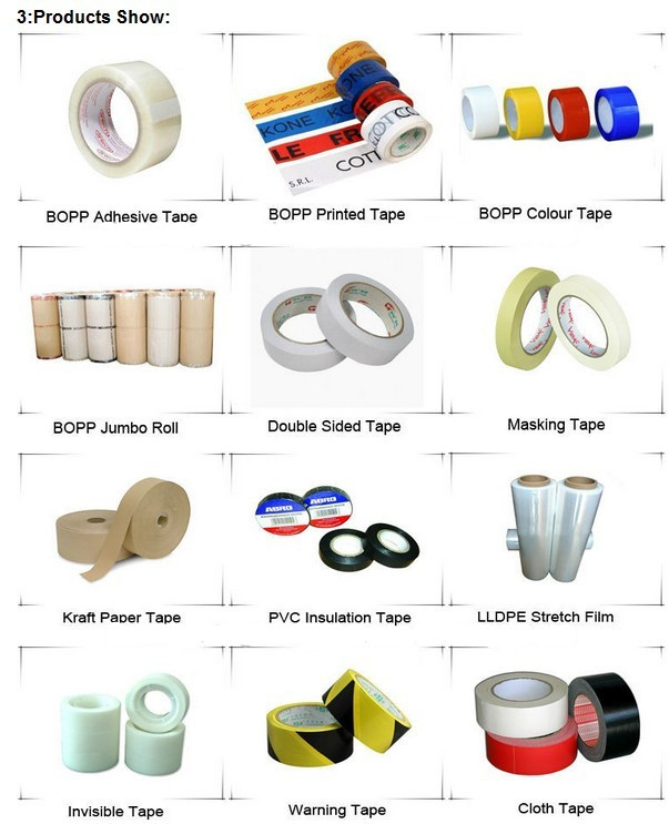 BOPP/OPP Adhersive Super Clear Tape for Packaging Carton Sealing SGS & ISO9001 Approval