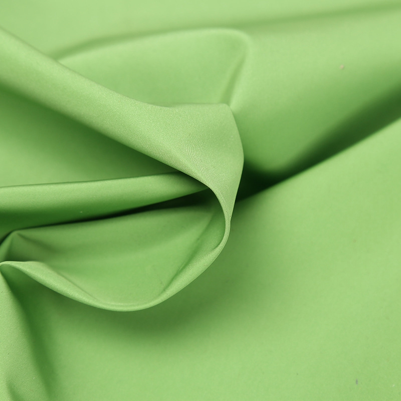 Green Color Shiny Memory Fabric for Fashion Mens Jackets