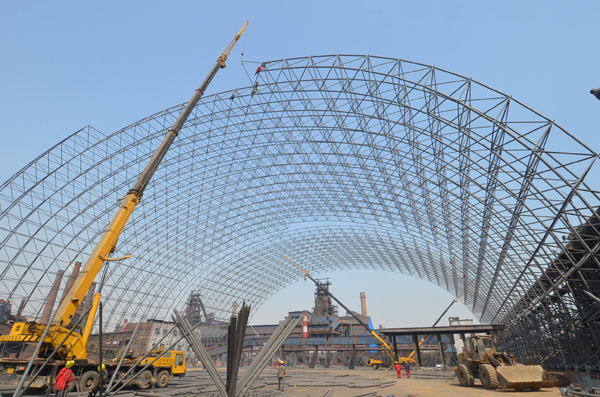 Arch Coal Storage Building, Shed Space Frame Systems