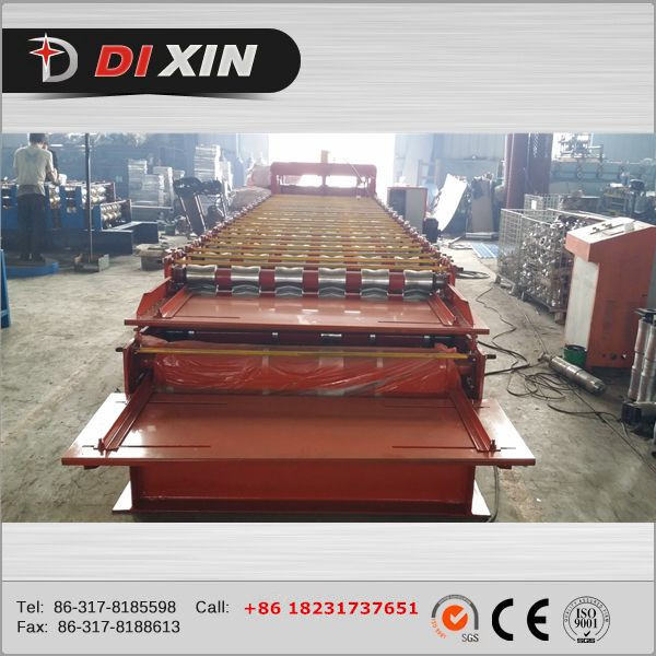 Steel Structure Hotel Building Galvanized Roofing Sheet Roll Forming Machine