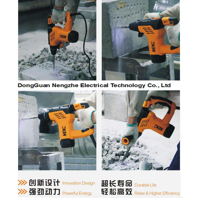 Drilling Machine Rotary Hammer with 2 Lithium Batteries and 1 Charger (NZ80)