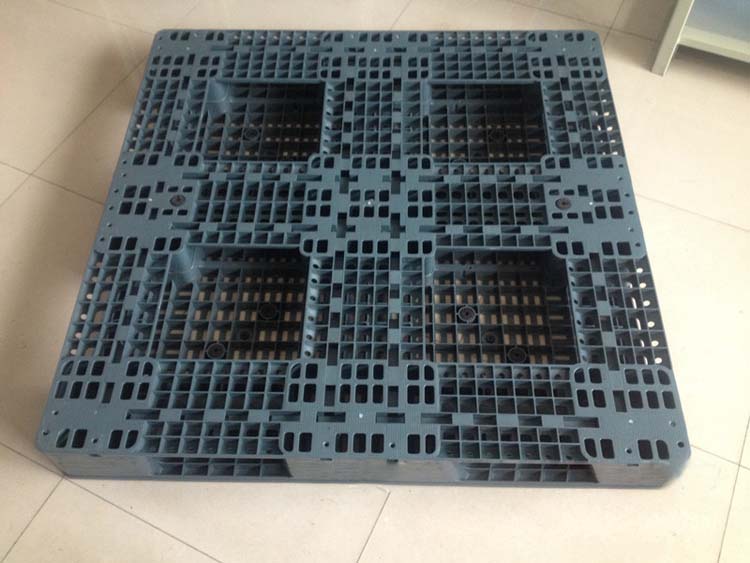 Cheap Injection Plastic Modling Type Hige Quality Brown Plastic Pallet 1200*1200*150mm