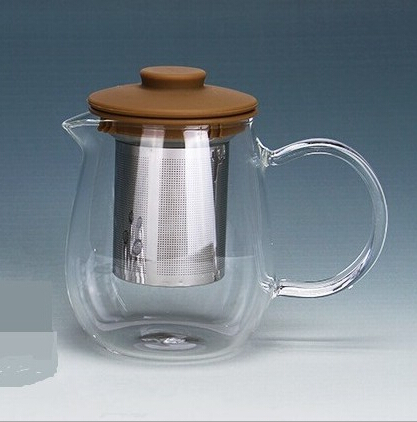 600ml Juice Pot Hand Blown Tea Pot with Filter