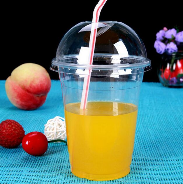 Custom Printed Transparent Disposable PP Pet Plastic Cup with Lid