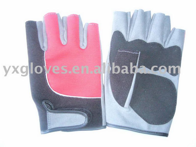 Half Finger Glove-Leather Glove-Sports Glove-Safety Glove