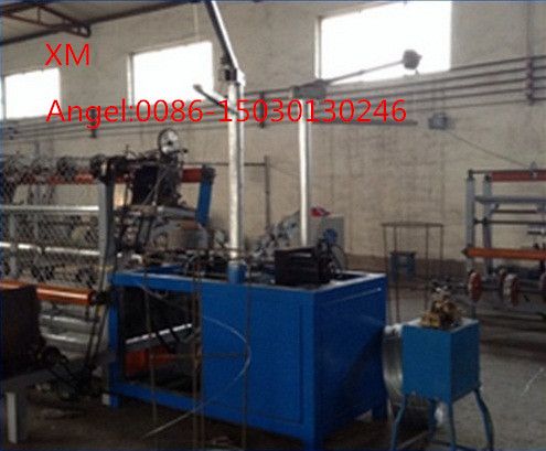 4m Width Full Automatic Double Wire Chain Link Fence Machine