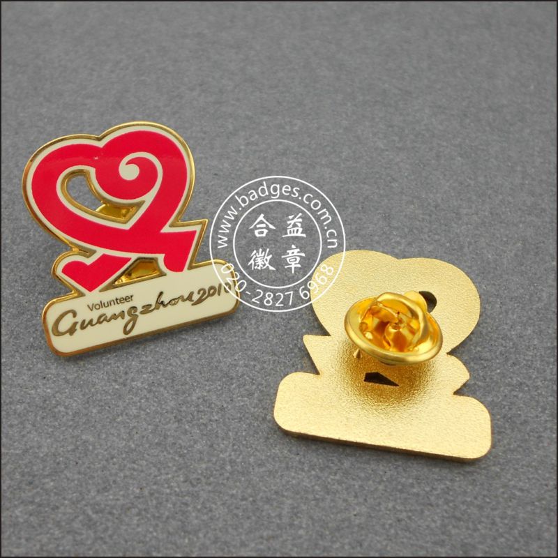 Enamel Lapel Pin, Heart Shape Badge (GZHY-LP-011)