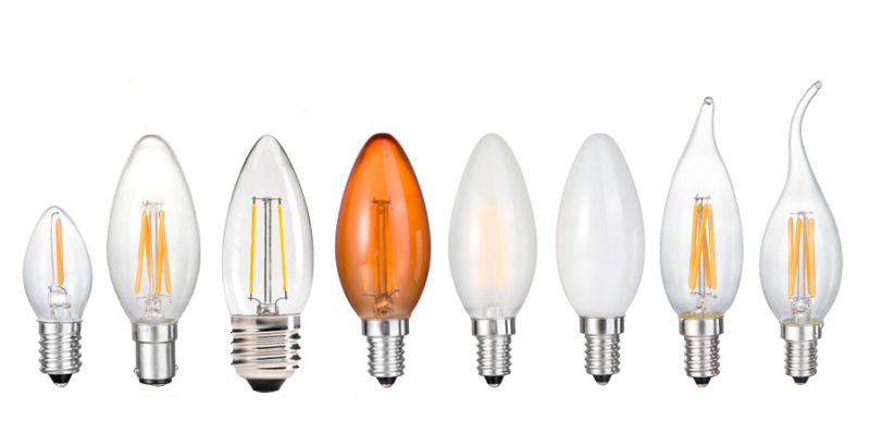 LED C35 Candle Filament Light Bulb 2W 4W 6W with Factory Bulb