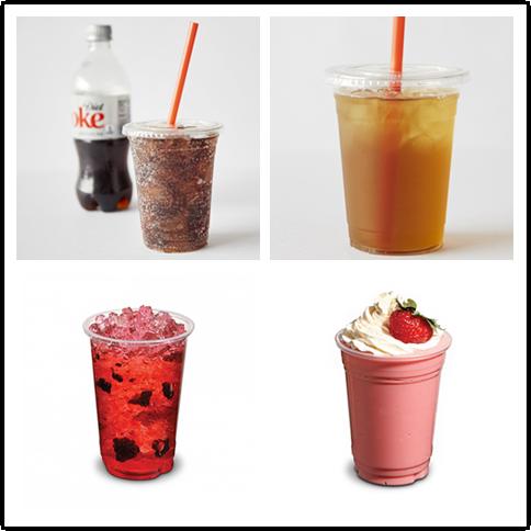 Ultra Clear Plastic Cold Cups & Lids & Straws Durable High-Quality