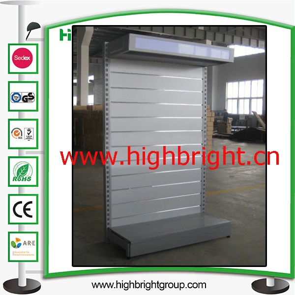 Heavy Duty Metallic Advertising Display Supermarket Shelf