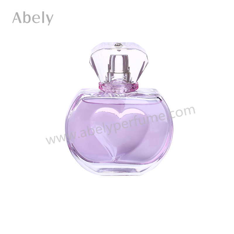 100ml Heart Shape High Quality Glass Perfume Bottle