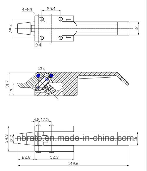 Zinc Alloy Cold Room Door Lock