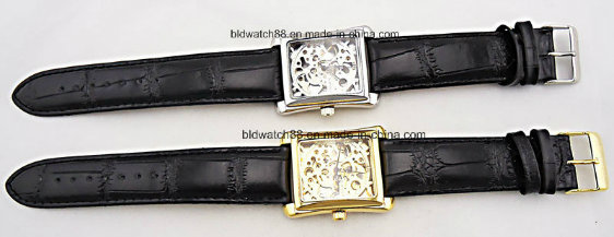 Antique Analog Promotion Quartz Gift Watch with Leather Band