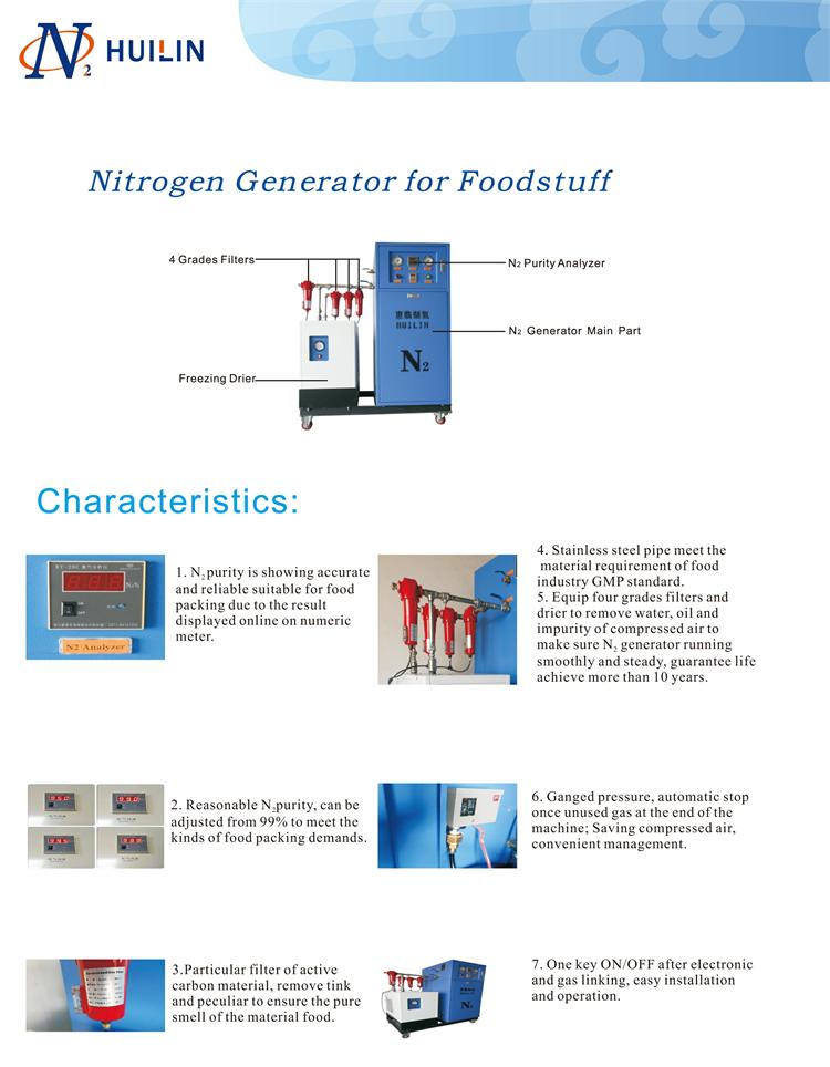 Nitrogen Package Machine for Food