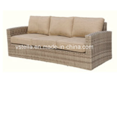 Luxxella Patio Beruni All Weather Couch Sectional Outdoor Rattan Furniture