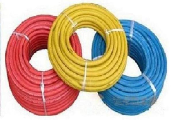 Three-Color Refrigerant Flexible Rubber Hose with Fittings on The Both Ends