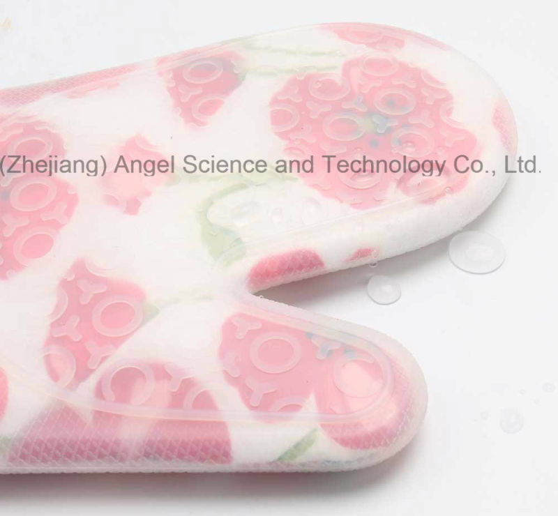 Wholesale Short and Thick Silicone Oven Glove Sg21