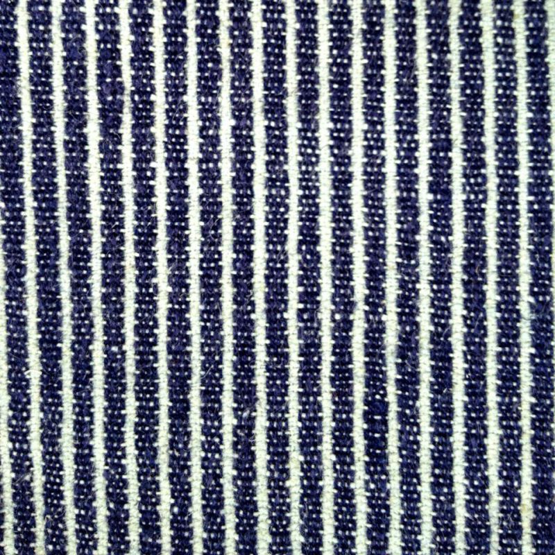 240GSM Hemp Cotton Blue&White Stripe Fabric (QF13-0014)