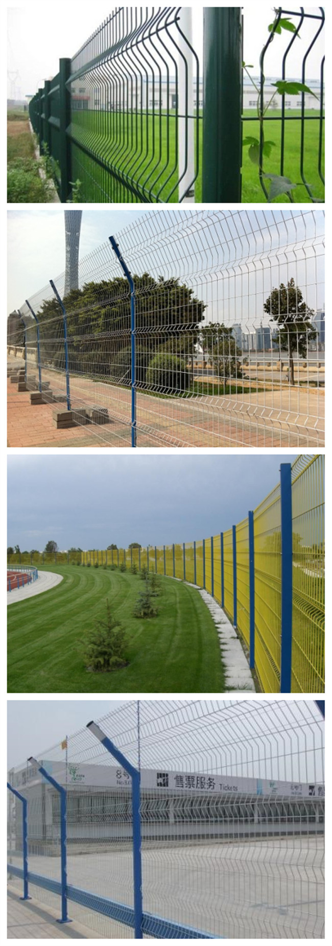 PVC Coated Welded Wire Mesh Fence Security Fence