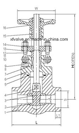 Forged Stainless Steel F316 F316L Thread End NPT Gate Valve