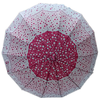 Auto Open Red DOT Printing Straight Umbrella (JYSU-17)