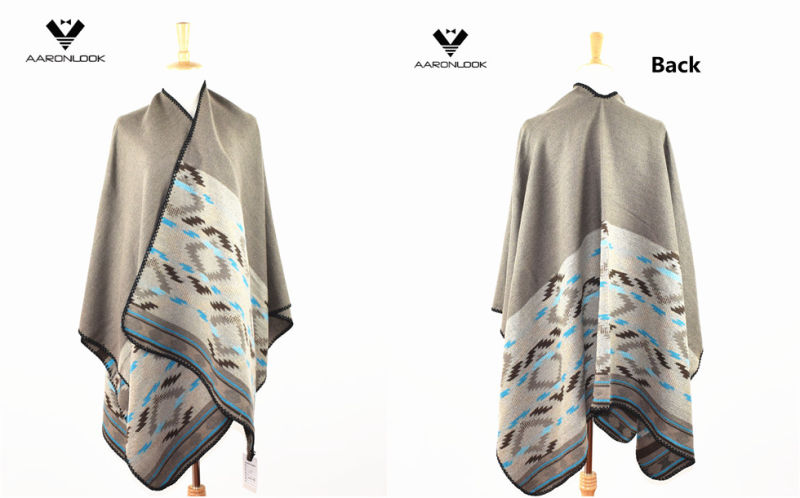 2016 Latest Winter Big Jacquard Fashion Shawl