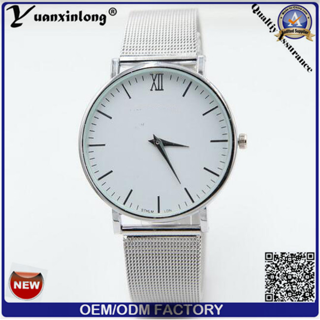 Yxl-792 Simple Design Custom Name Brand Mesh Band Men's Watch in Roman Number Dial Face