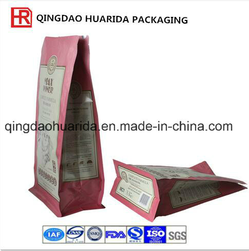 Custom Popular Plastic Quad Seal Package Bag for Pet Food