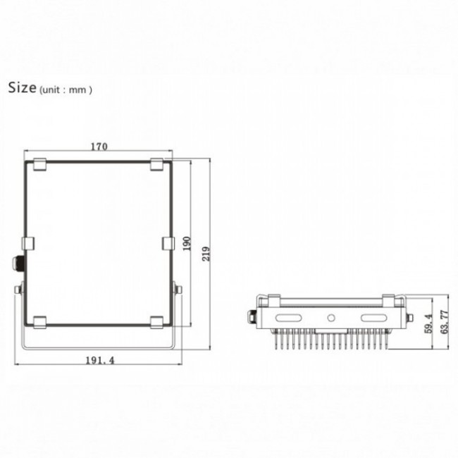 Ce RoHS 30W LED Floodlight COB LED Source Outdoor