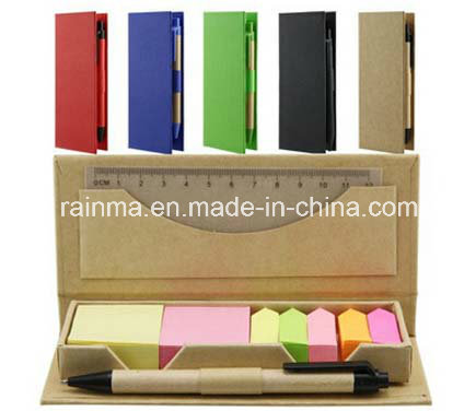 Recycled Sticky Note Memo Pad with Page Marker