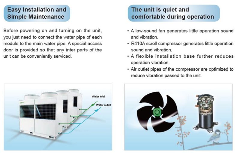 High Efficiency Air Cooled Water Chiller R410A