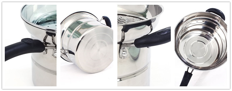 Multi-Fonction Stainless Steel Saucepan