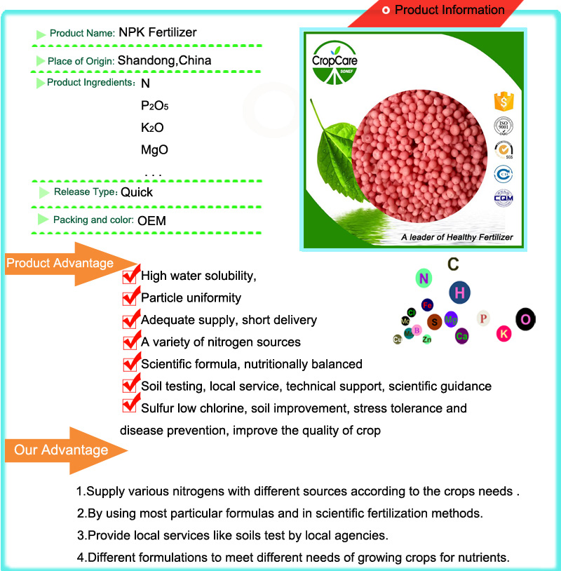 Sonef Vietnam Granular NPK Fertilizer 30-9-9 30-10-10