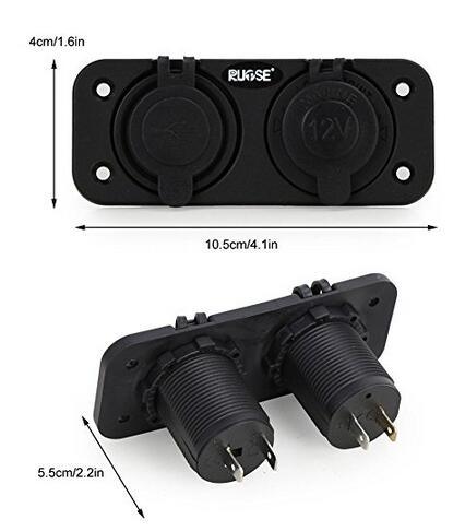 My2213 Waterproof Double USB Socket Switch/Electrical Outlet/USB Charger