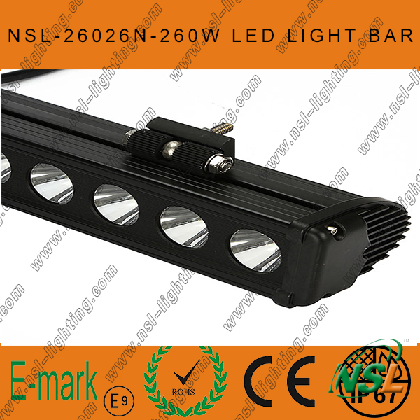 47inch 260W CREE LED Light Bar, Flood Euro 4WD Boat Ute Driving Work Lights, New 10W Range LED Sr Light Bar