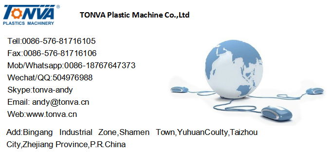 Tonva Extrusion Blow Moulding Type and Yes Automatic Plastic HDPE Bottle Making Machine