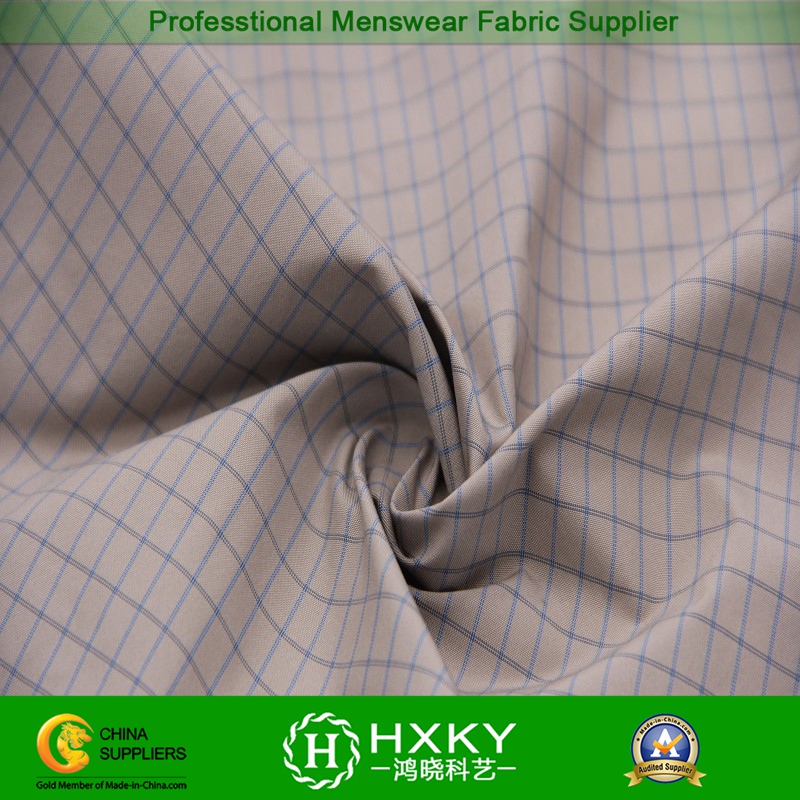 Plaid Polyester Fabric with Yarn Dyed for Garment