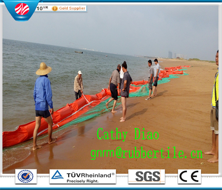 China Factory Supply PVC Oil Boom, Oil Absorbent Boom, PVC Booms Inflatable Oil Boom