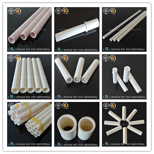 High Temperature Thermocouple Protection Tube 99 Alumina Ceramic Tube