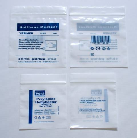 LDPE Custom Zipper Medicine Bag
