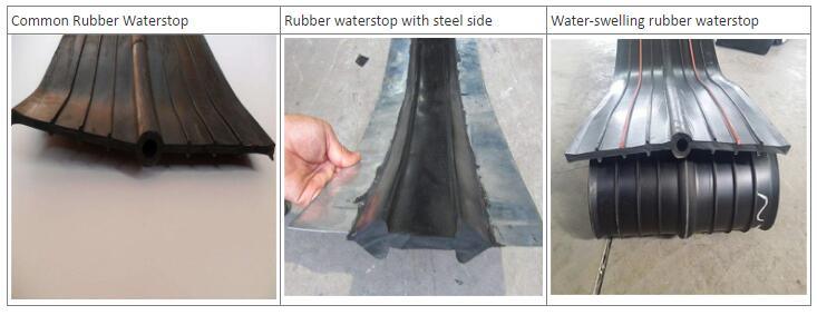 High Performance Rubber Waterstop Installed in Concrete Project