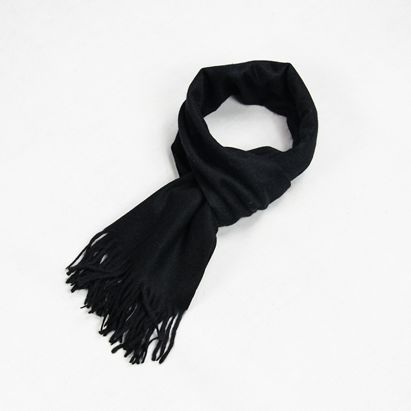 Pure Color Wool Cashmere Scarf for Men and Women CD20al