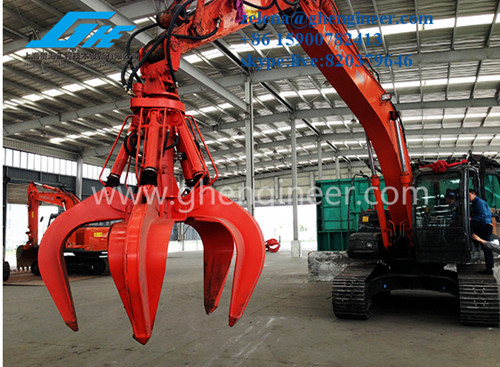 Multi Application Excavator with Grab for Steel, Bulk