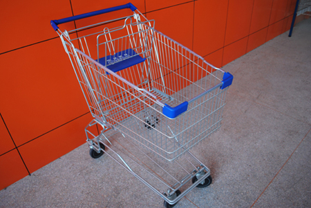 Asian Style Shopping Trolley on Wheels