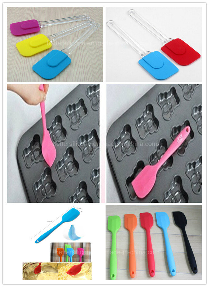 FDA/ LFGB Top Quality Personalized Silicone Baking Spatula