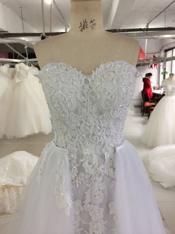 2017 Real Sample Bridal Gown Wedding Dress Factory