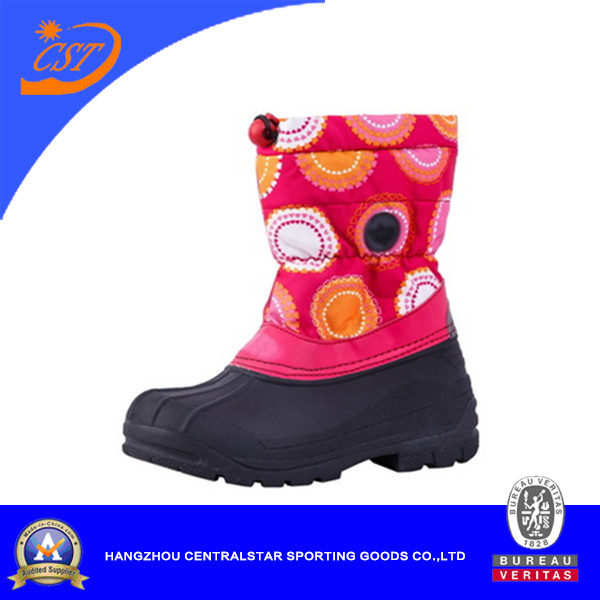 Fashion Oxford Fabric Upper Winter Snow Boots for Kids